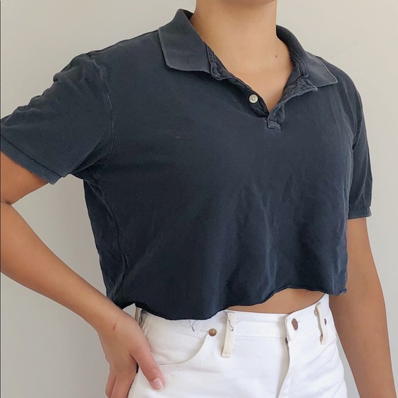 Vintage cropped collared top - Picture 2 of 3